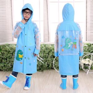 Kids Unisex Rain Coat- Blue