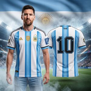 Argentina Home Jersey- China PP Fabrics
