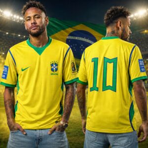 Brazil Home Jersey- China PP Fabrics