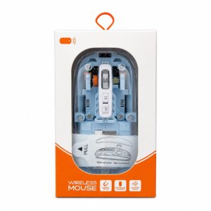 Transparent Tri-Mode Wireless Mouse- Blue